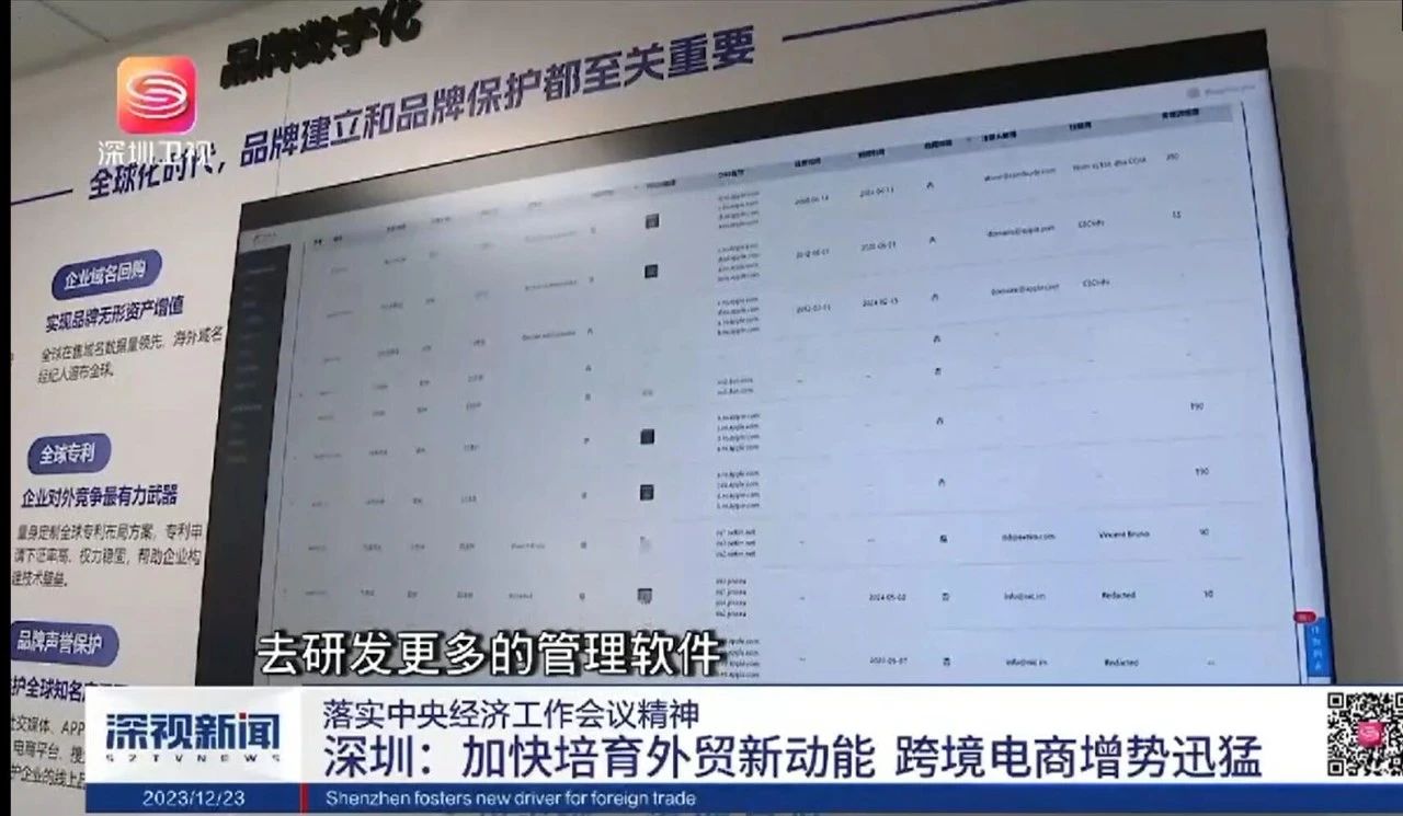 助力外贸数字化｜海域科技集团接受深圳卫视深视新闻报道