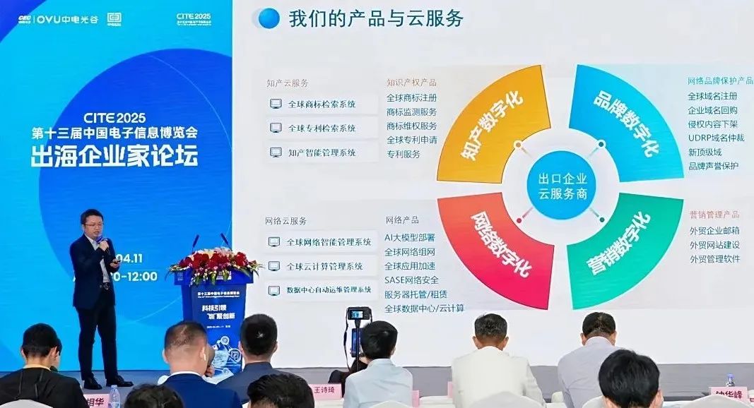 海域云亮相CITE2025，受邀出席出海企业家论坛并发表演讲