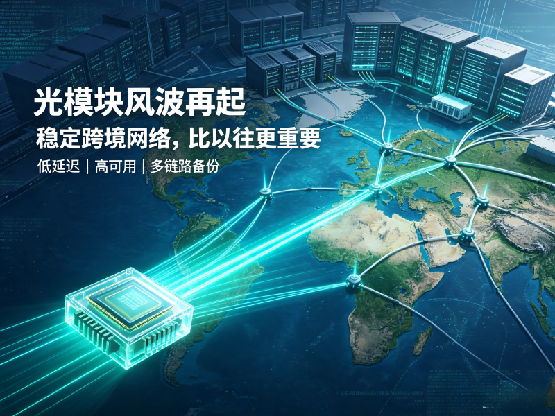 光模块地缘风险升级！跨境业务，靠专线稳住确定性