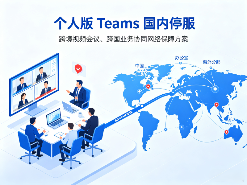个人版Teams国内停服，跨境视频会议、跨国业务协同网络保障方案