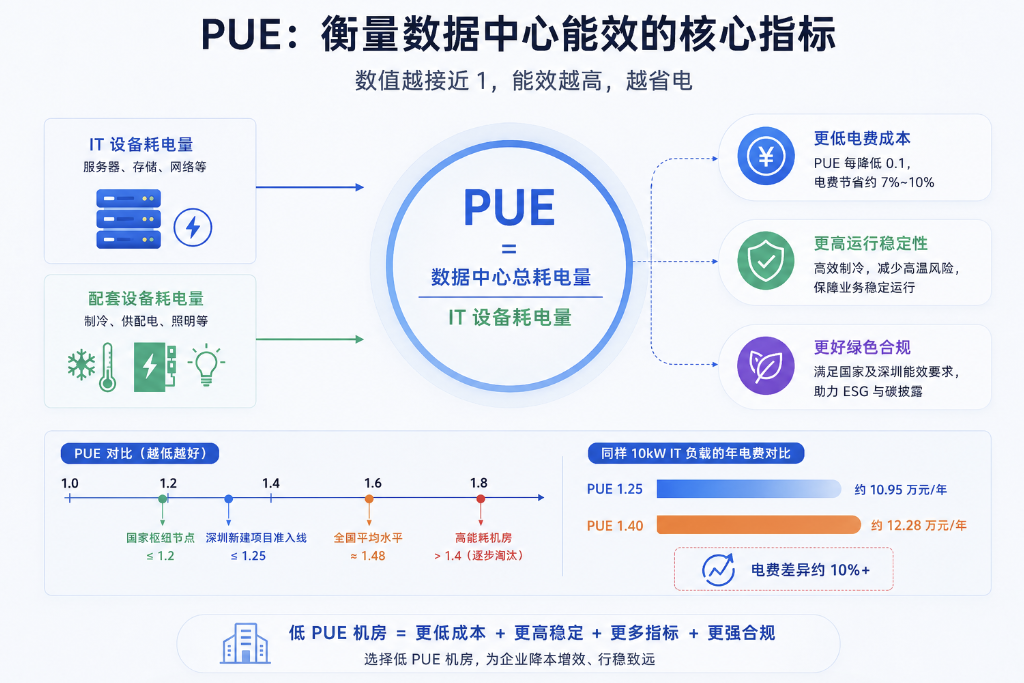 PUE 是什么？读懂深圳 IDC 机房的