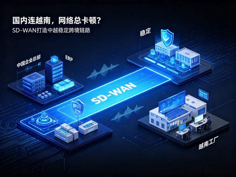 国内与越南SD-WAN组网解决方案，中越跨境企业网络怎么稳定打通？