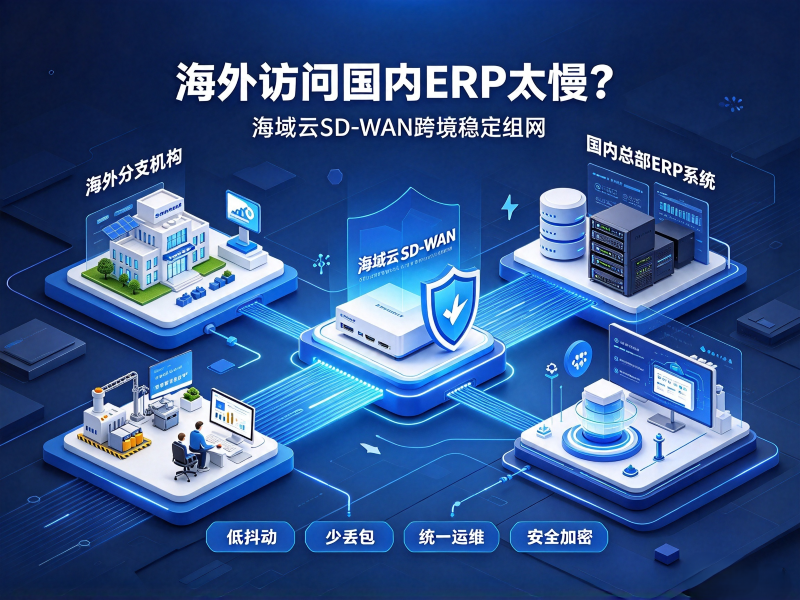 国外访问国内ERP系统用什么运营商专线？海域云跨境组网方案